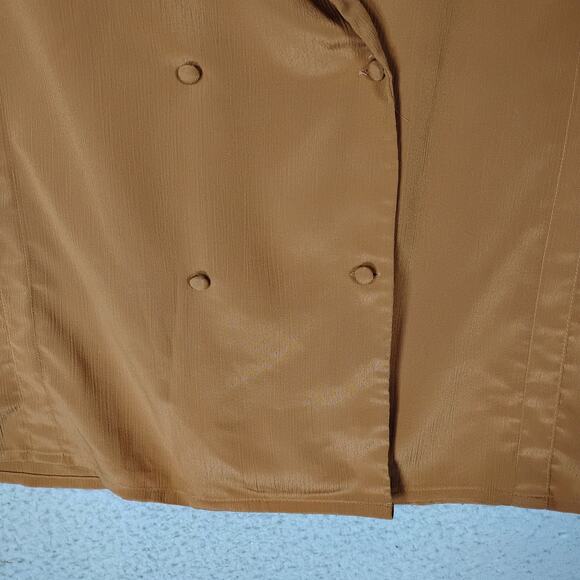 Vintage David Matthew Blouse Copper Size 8 Long Sleeve Double Breasted Collared - Picture 6 of 10